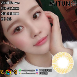 Mitunolens Abell Brown アベルブラウン 1年用14.1mm